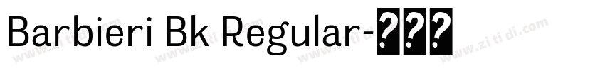 Barbieri Bk Regular字体转换